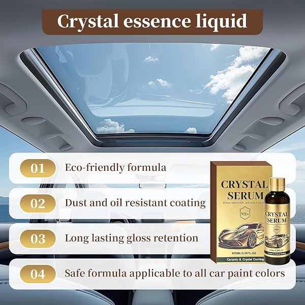 2Pcs PTZ Crystal Serum–2026 New Model Advanced Graphene Ceramic Coating for Cars 100ML, 9H Graphene Coating for Auto Car Detailing, Coat Restore for Paint, Glass & Wheel - 3