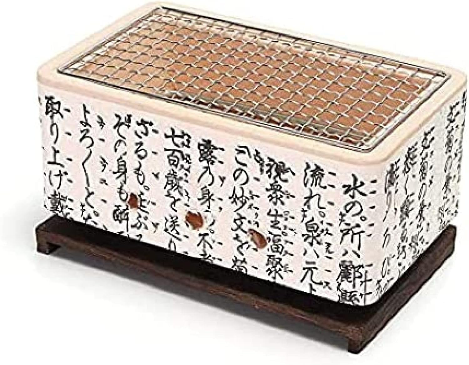 Grill BBQ de table japonais Hibachi en céramique et poêle à charbon portable Yakitori 4 en 1