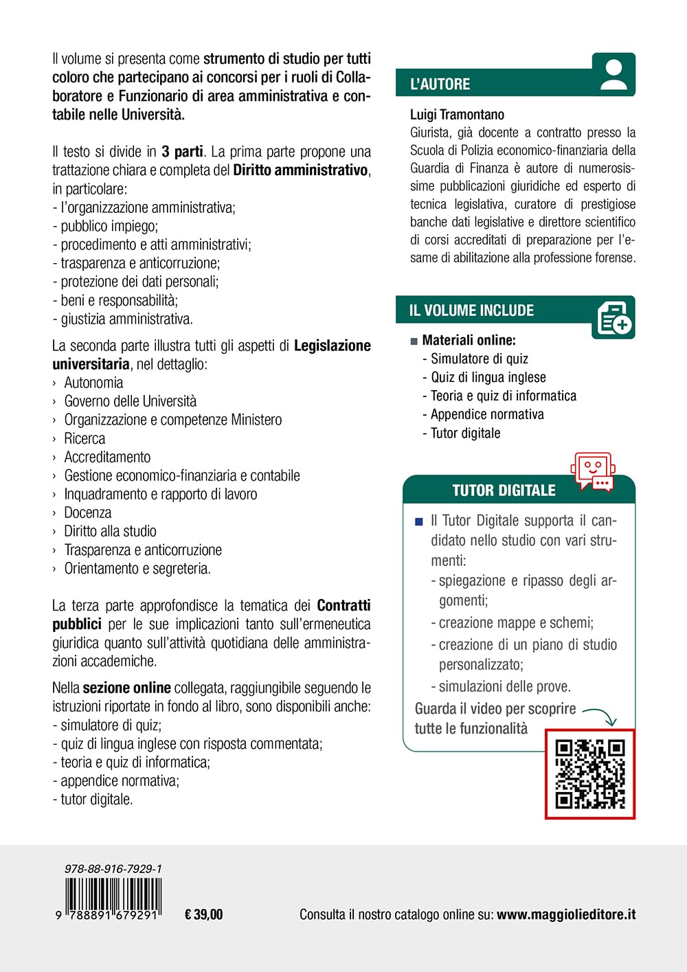 Concorso collaboratori e funzionari nelle università. Area amministrativa e contabile. Teoria e test per tutte le prove