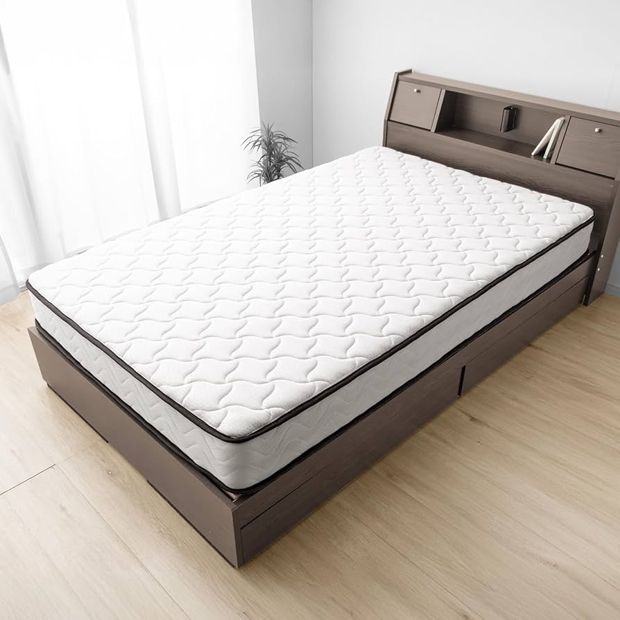 マットレスシングル ポケットコイル 厚さ21cm やや硬め竹炭ウレタ４Dメッシュ マットレスシングル ポケットコイル 厚さ21cm やや硬め竹炭