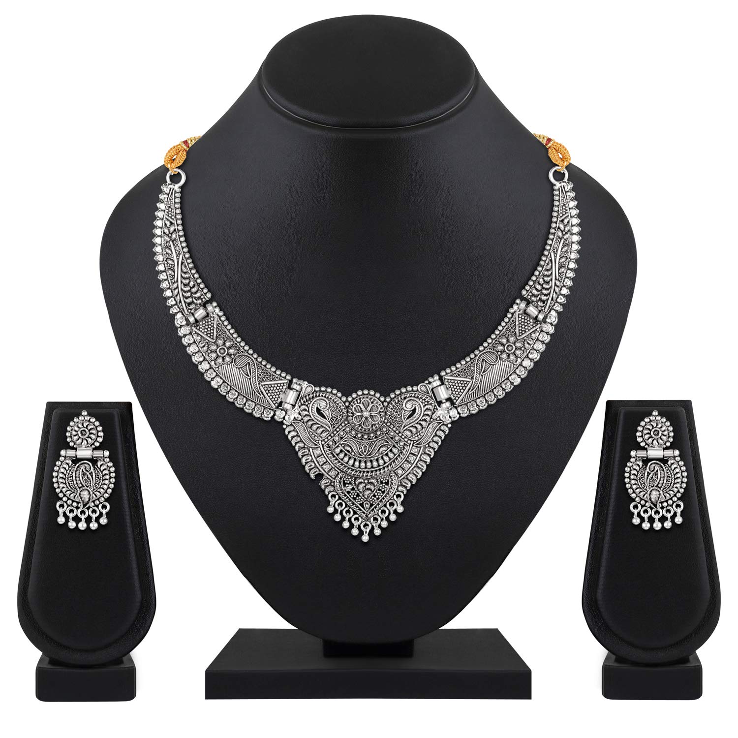 Oxidised Traditional Necklace Set