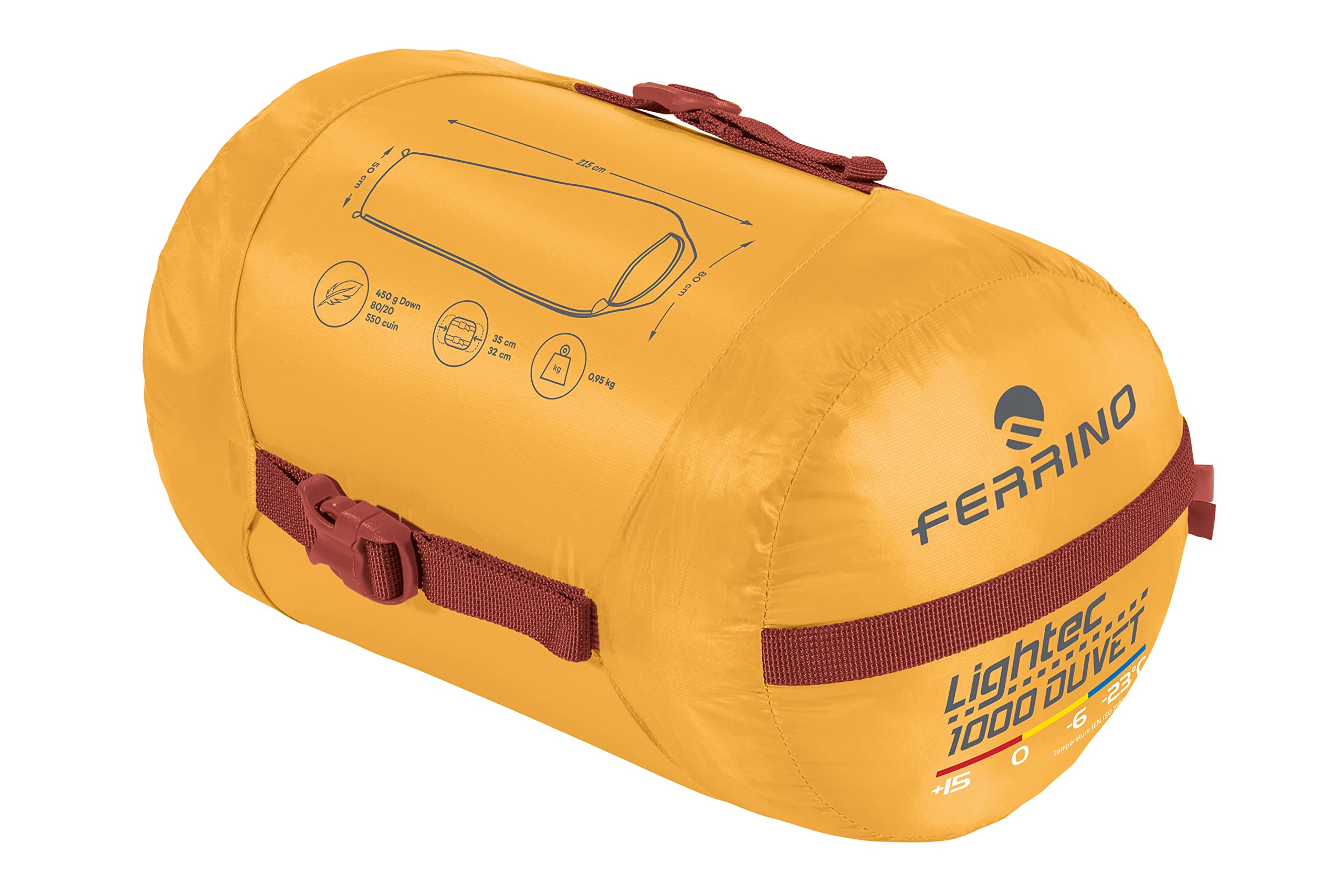 Ferrino Sleepingbag Lightech 1000 Duvet RDS Down, Sacco a Pelo Unisex Adulto, Taglia Unica