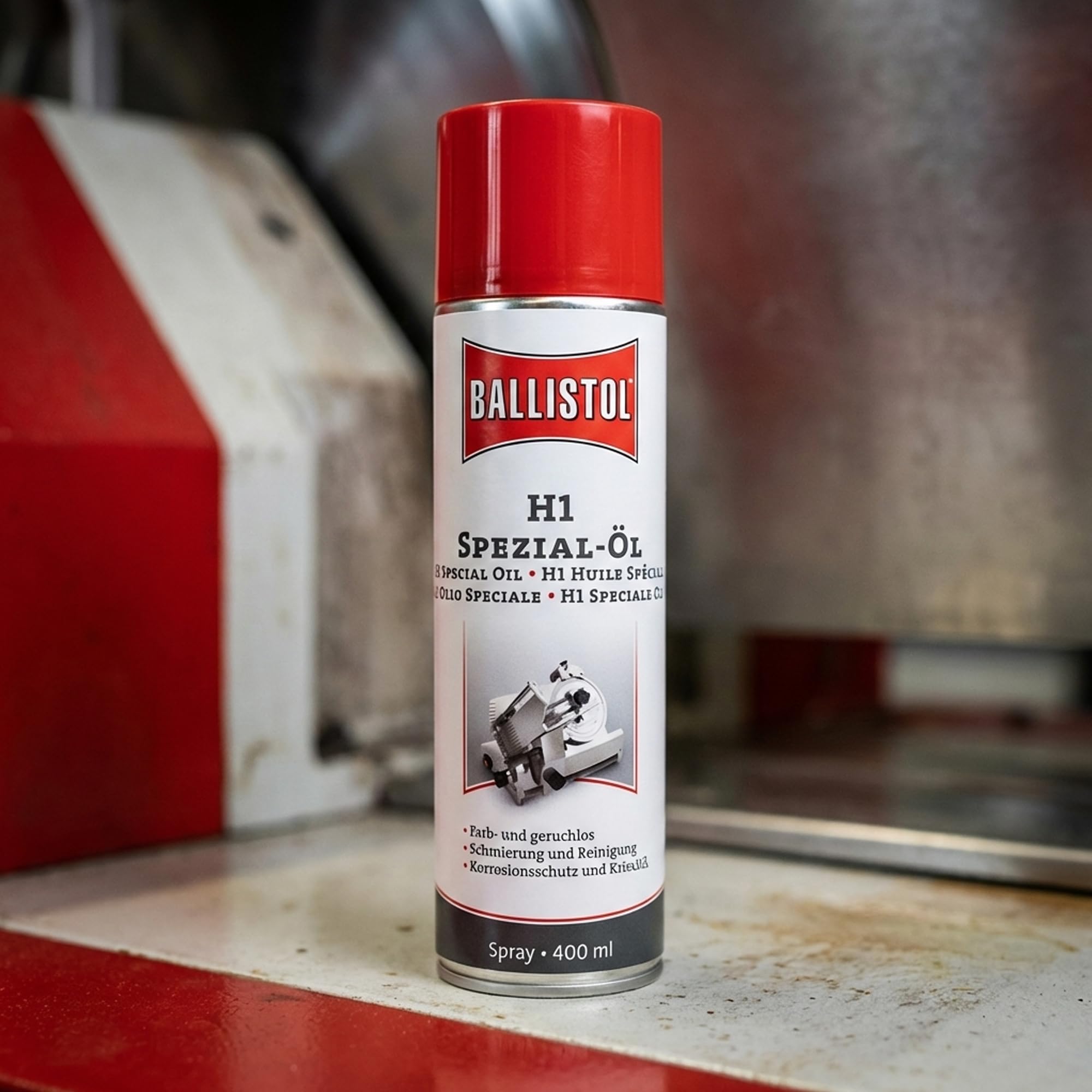 Ballistol H1 Spezial-Öl Spray 5er Set 5x 400ml – XXL Sparpack – Lebensmittelechtes Schmiermittel & Rostschutz – NSF H1 zertifiziert – Farblos, Geruchlos & Geschmackneutral