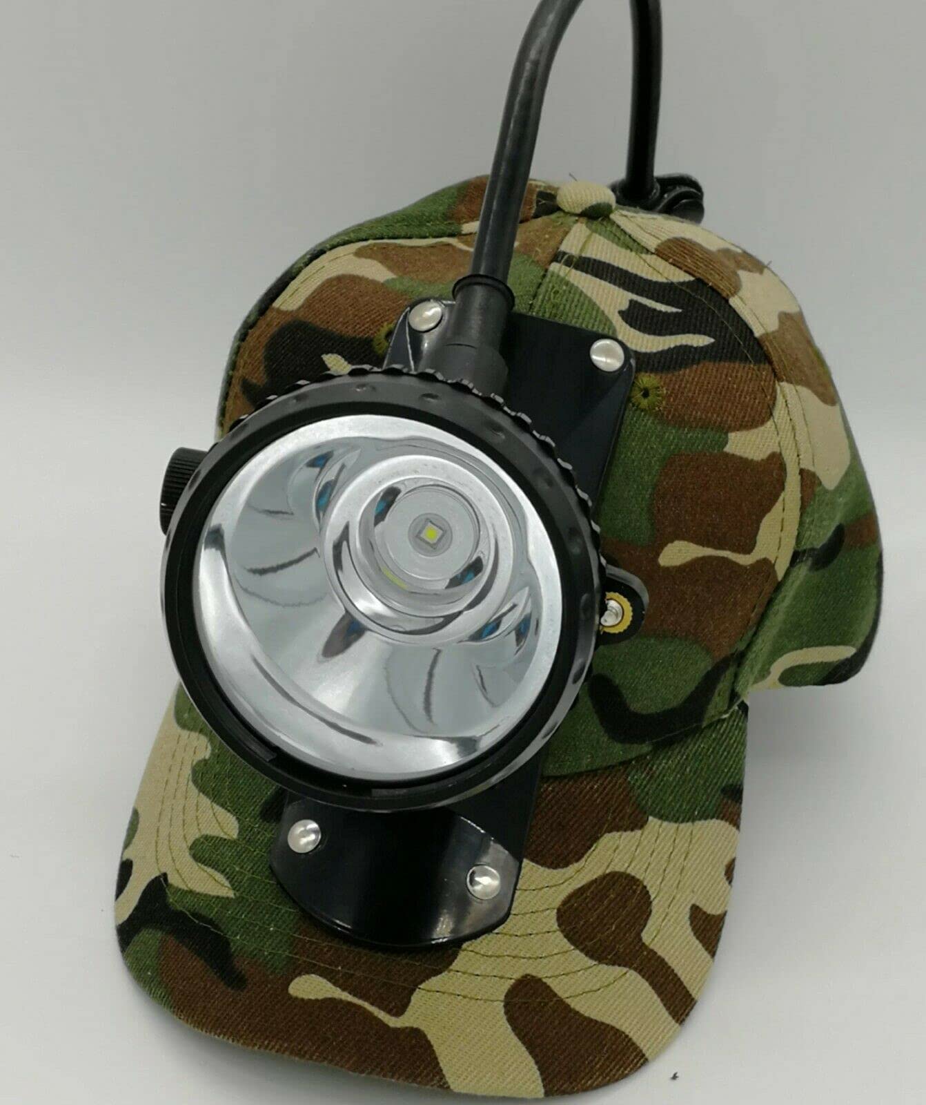 Lampe frontale camouflage 10W et chapeau S10 pour vos nuits de pêche - 8