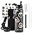 WixByti 40 oz Insulated Water Bottle with Straw (Cold for 48 Hrs), Stainless Steel Triple Wall Vacuum Sports Water Jug, Leakproof Hydro Cup Flask with Paracord Handle & Straw Spout Lids & DIY Stickers