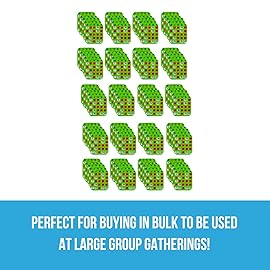 Regal Bingo Bulk Bingo Cards with Sliding Windows - Reusable Large Print Bingo Game Cards for Adults Large Group - 100 Pack, Green