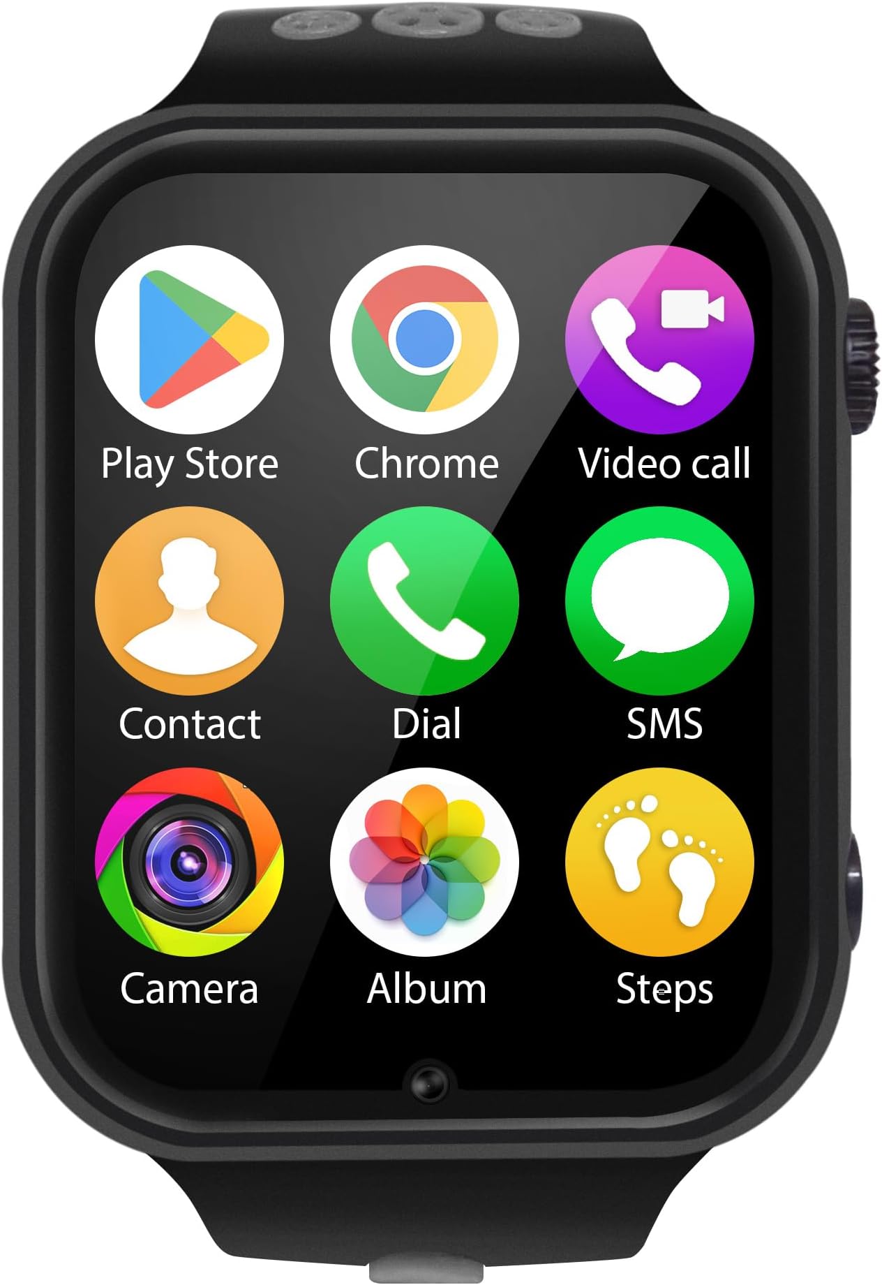 nounhome Montre Connectée Enfant GPS Podometre pour Garçon Fille 912 Ans Smartwatch SIM 4G SMS