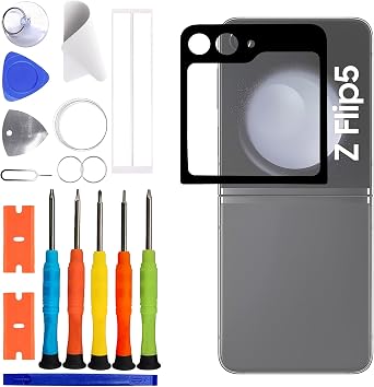 New Touch Screen Digitizer Replacement Compatible with Samsung Galaxy Z FLIP 5 [6.7 inch] with Specialized Repair Tools Kit. No LCD Digitizer-with OCA Adhesive
