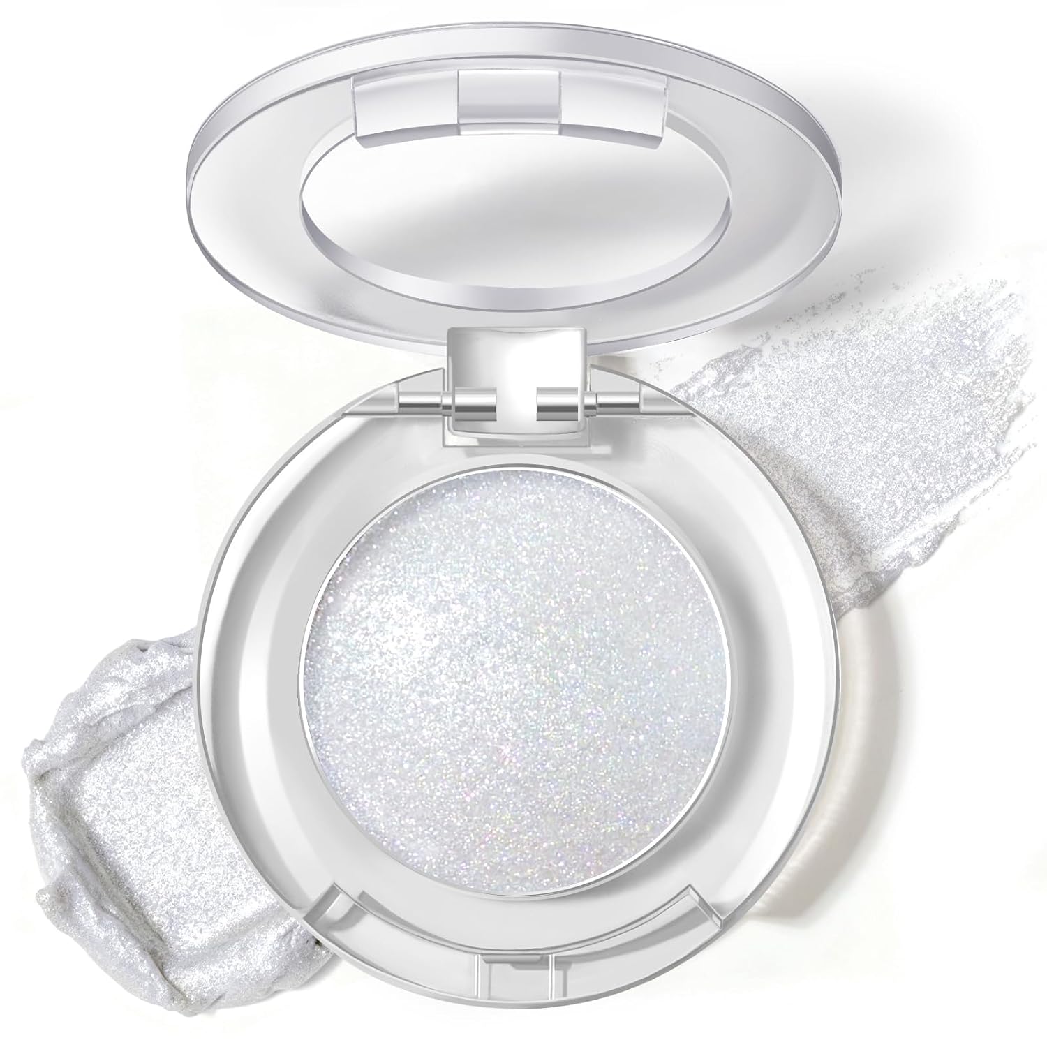 Duochrome Glitter Eyeshadow Holographic Chameleon Eyeshadow Sparkly Shimmer Eye Shadow for Eye Makeup Metallic Eyeshadow Highlights Effect Dewy Sparkle