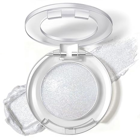Duochrome Glitter Eyeshadow Holographic Chameleon Eyeshadow Sparkly Shimmer Eye Shadow for Eye Makeup Metallic Eyeshadow Highlights Effect (Dewy Sparkle)