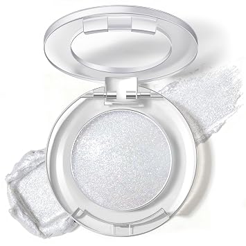 Duochrome Glitter Eyeshadow Holographic Chameleon Eyeshadow Sparkly Shimmer Eye Shadow for Eye Makeup Metallic Eyeshadow Highlights Effect (Dewy Sparkle)