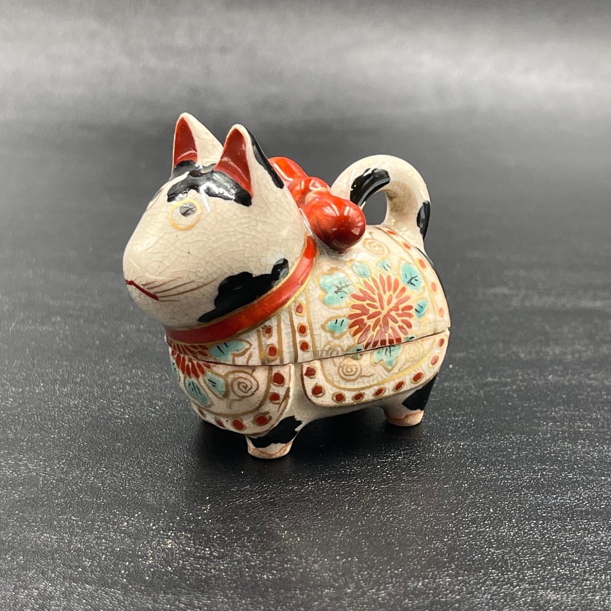 Amazon.co.jp: 555 真葛焼宮川香山作犬張子香合 検 茶器茶道具