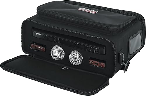 Miniatura 5 de Gator Cases Bolsa de Transporte Acolchada para Sistema Inalámbrico Shure BLX Style con (2) Micrófonos y (2) Transmisores Corporales, (GM-DUALW)