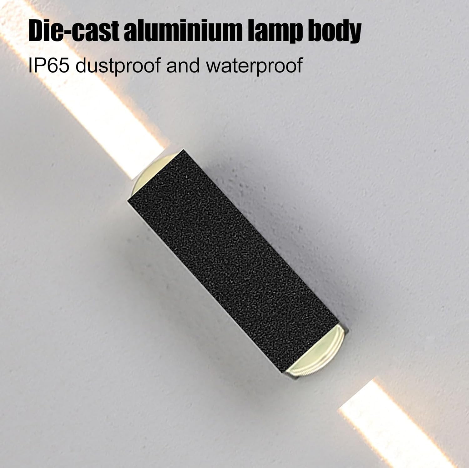 2PCS Outdoor Wall Lights, LED Up Down Exterior Lighting Fixtures, IP65 Waterproof Outdoor Light Fixture, 85-265V 20W 3000k Aluminum Porch Light, Modern Patio Wall Light Fixture Black
