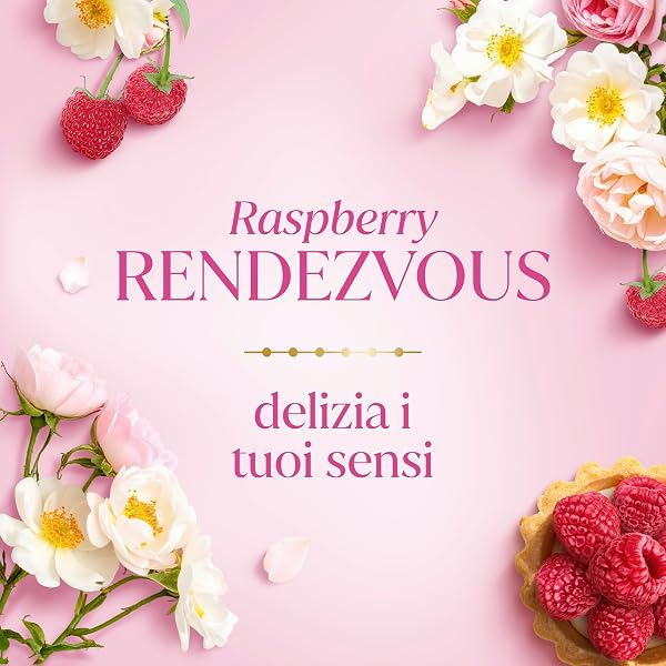 Dove Docciaschiuma Bridgerton Raspberry Rendezvous, Limited Edition, con Pro-Ceramide Technology e Agenti a Base Vegetale, Note di Lampone e Vaniglia, Senza Solfati e Senza Parabeni, 225 ml - 3