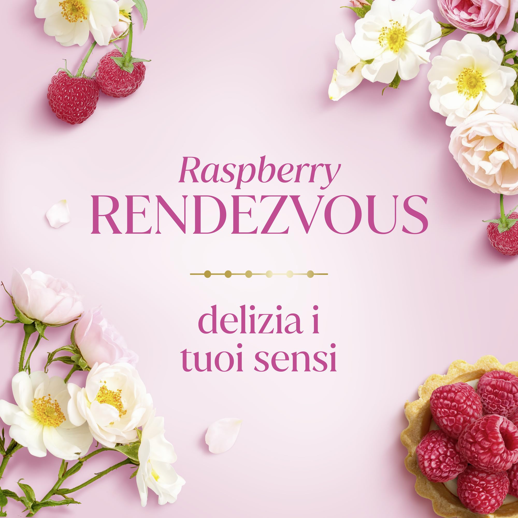 Dove Scrub Corpo Bridgerton Raspberry Rendezvous, Limited Edition, con Detergenti a Base Vegetale e ¼ di Crema Idratante, Note di Lampone e Vaniglia, Senza Solfati, 4 Confezioni da 225 ml