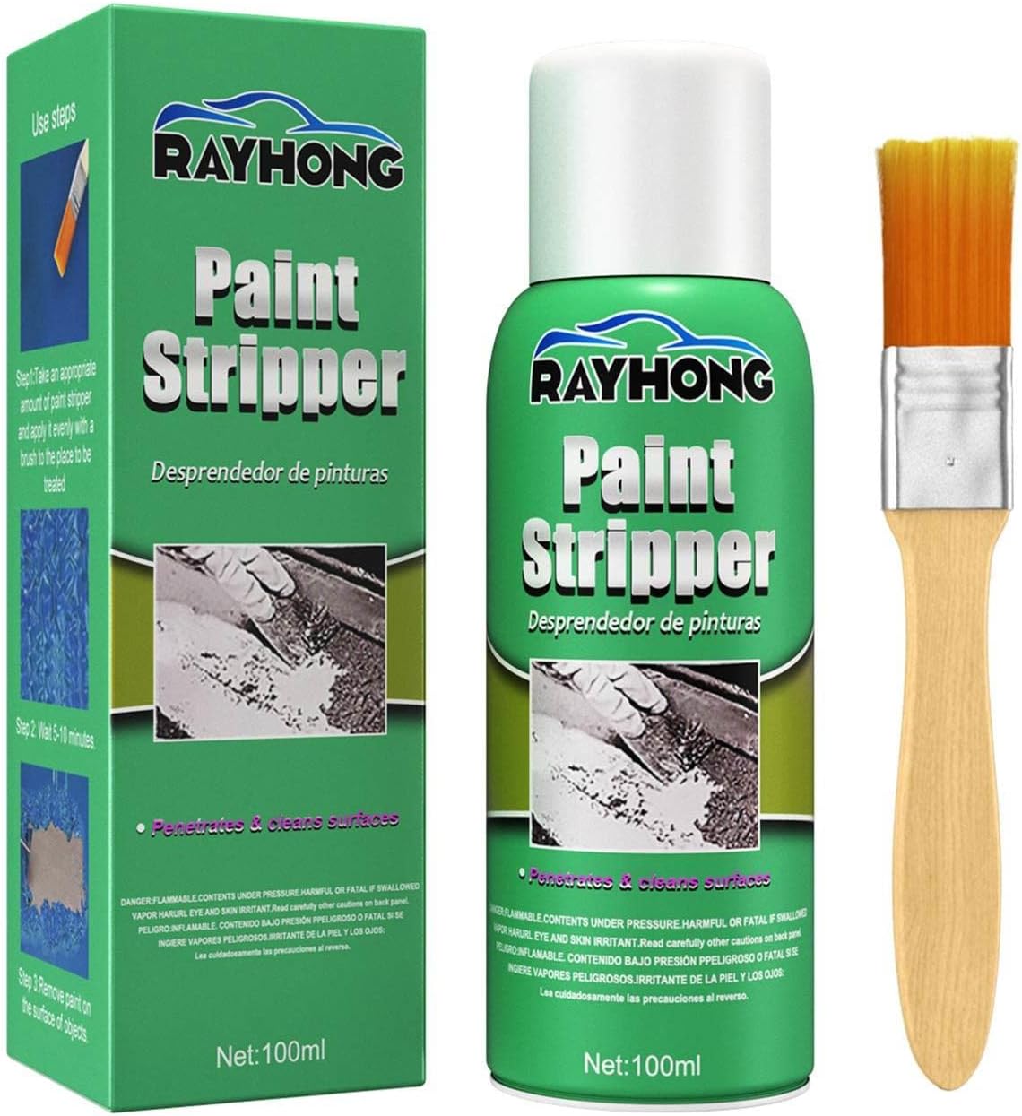 Décapant de peinture pour métal 100 ml Réparateur de peinture automobile Décapant de