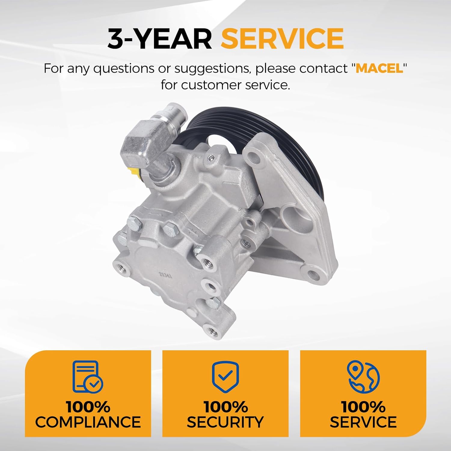 PAROD 21341 Power Steering Pump Fit for 2008-2010 Mercedes-Benz C300, C350, 2009-2012 GL450, 2008-2012 GL550, 2009-2011 ML350, ML550, 2010-2011 R350