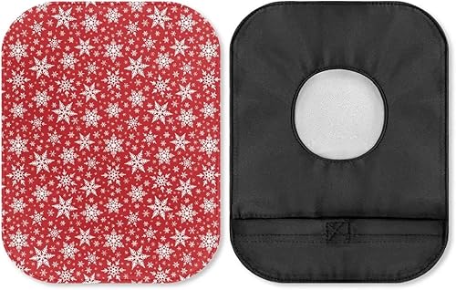 Miniatura 11 de Rnyleeg Bolsas de drenaje de ostomía de Feliz Navidad para mujeres y hombres, fundas elásticas para bolsas de ostomía con cierre, suministros