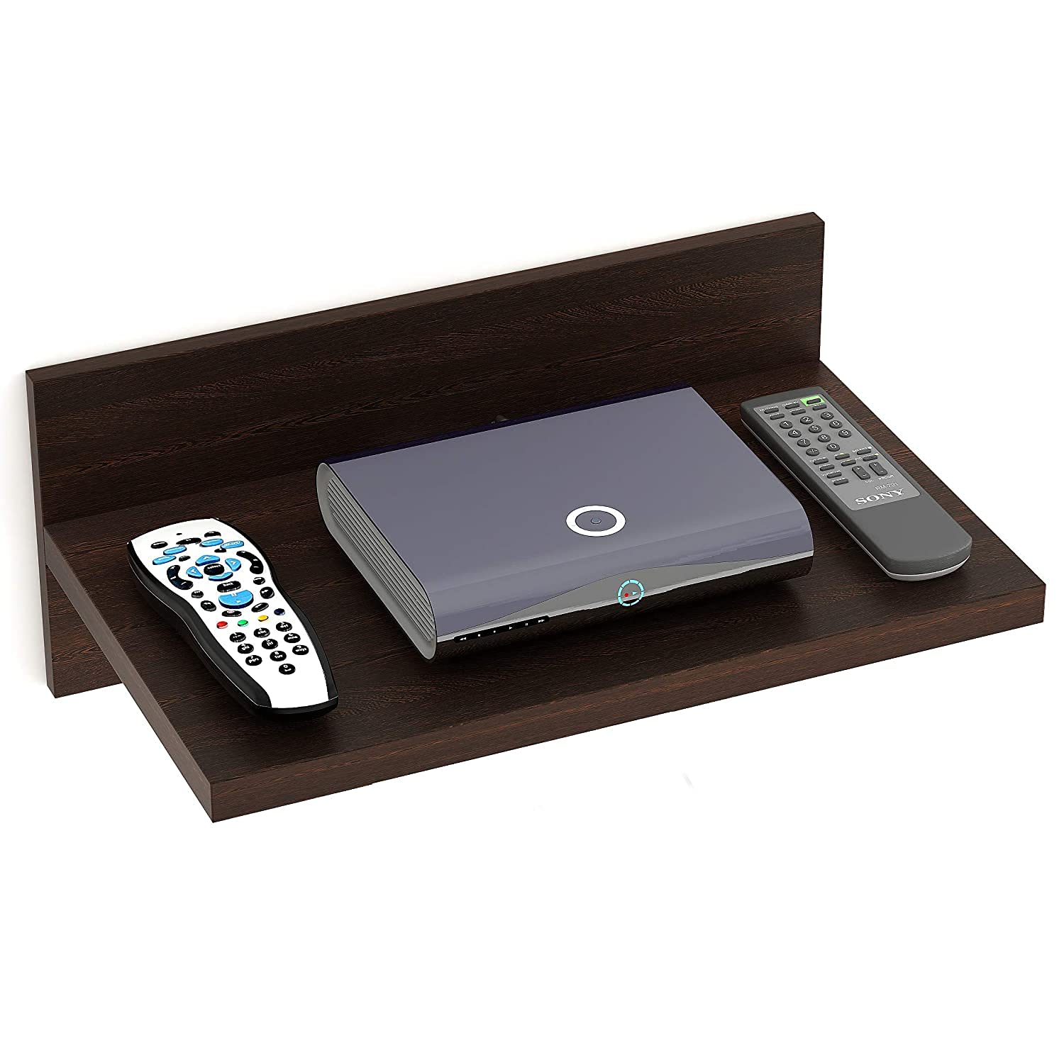 Angelcraft Wall Set Top Box Stand/TV Entertainment Unit (Wenge, Standard, Wood)