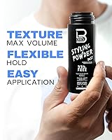 Vista 4 de Polvo de Estilo L3 Nivel 3 - Polvo para Hombres de Aspecto Natural - Fácil de Aplicar sin Aceite ni Residuos Grasos (Pequeño - 30 Gramos)