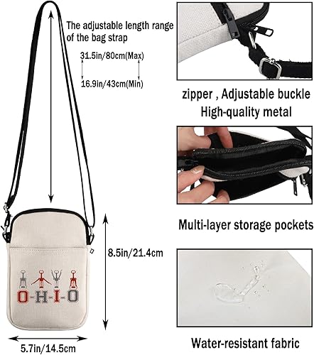 Miniatura 10 de G2TUP Toallas de cocina divertidas, toalla de cocina con saco de harina del estado de Ohio, kit de toallas de mano blancas impresas con frases