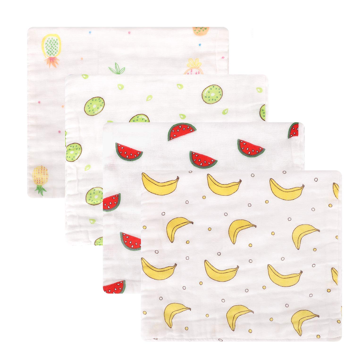 Accmor Baby Burp Cloths, 4 Pack Muslin Burp Cloths, Baby Burp Rags, 100% Cotton 6 Layers Extra Absorbent and Soft Large Burp Cloths-image-37