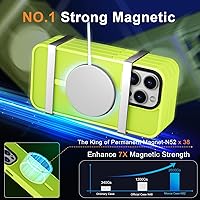 Vista 44 de MOCCA - Funda magnética resistente para iPhone XR de 6.1 pulgadas, compatible con MagSafe, funda con protección contra caídas de grado militar