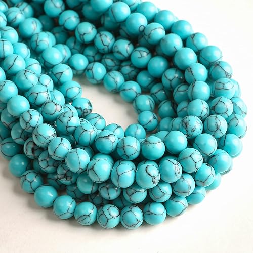 Vista 46 de Hixhro 120 cuentas de madera sueltas de wengué africano natural de 0.236 pulgadas para fabricación de joyas con cordón elástico de cristal y cuentas