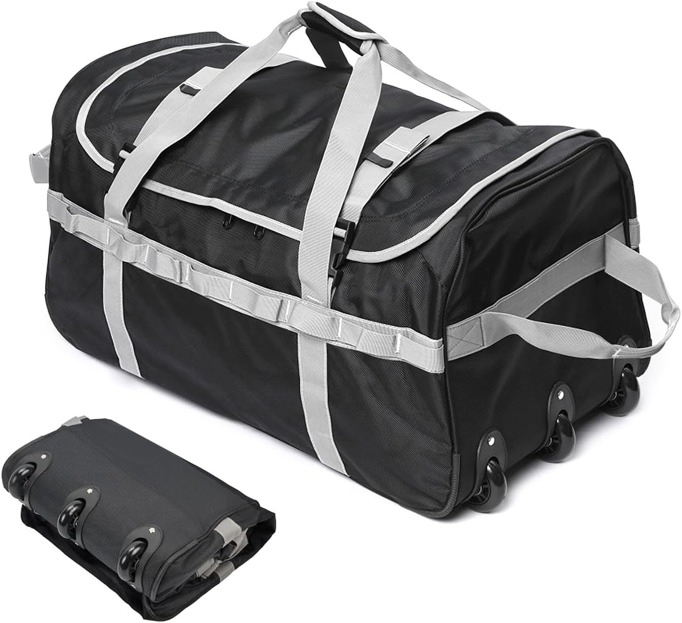 Foldable Duffel Bag with Rolling Duffle Barbados Ubuy