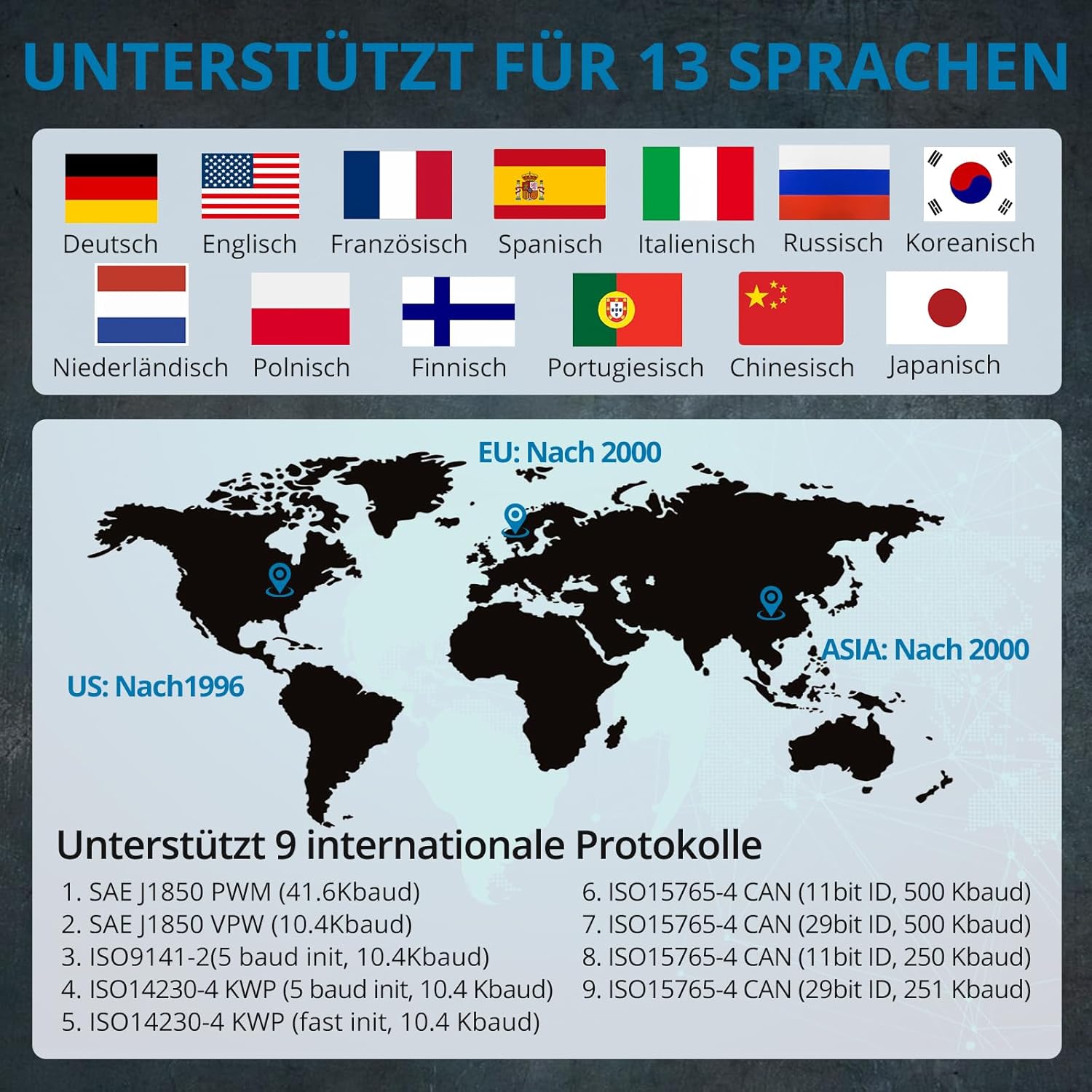 OBD2 szkenner akkumulátor teszt funkciója