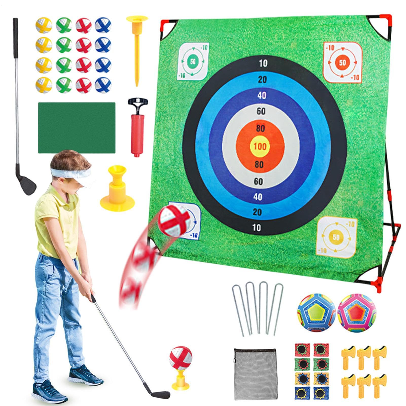 Gioco Di Golf Di Avvicinamento | Set Di Gioco Di Lotta Di Golf Multifunzionale con Club Rimovibile,Attività Educativa All'aperto per Feste E Rafforzamento Di Team