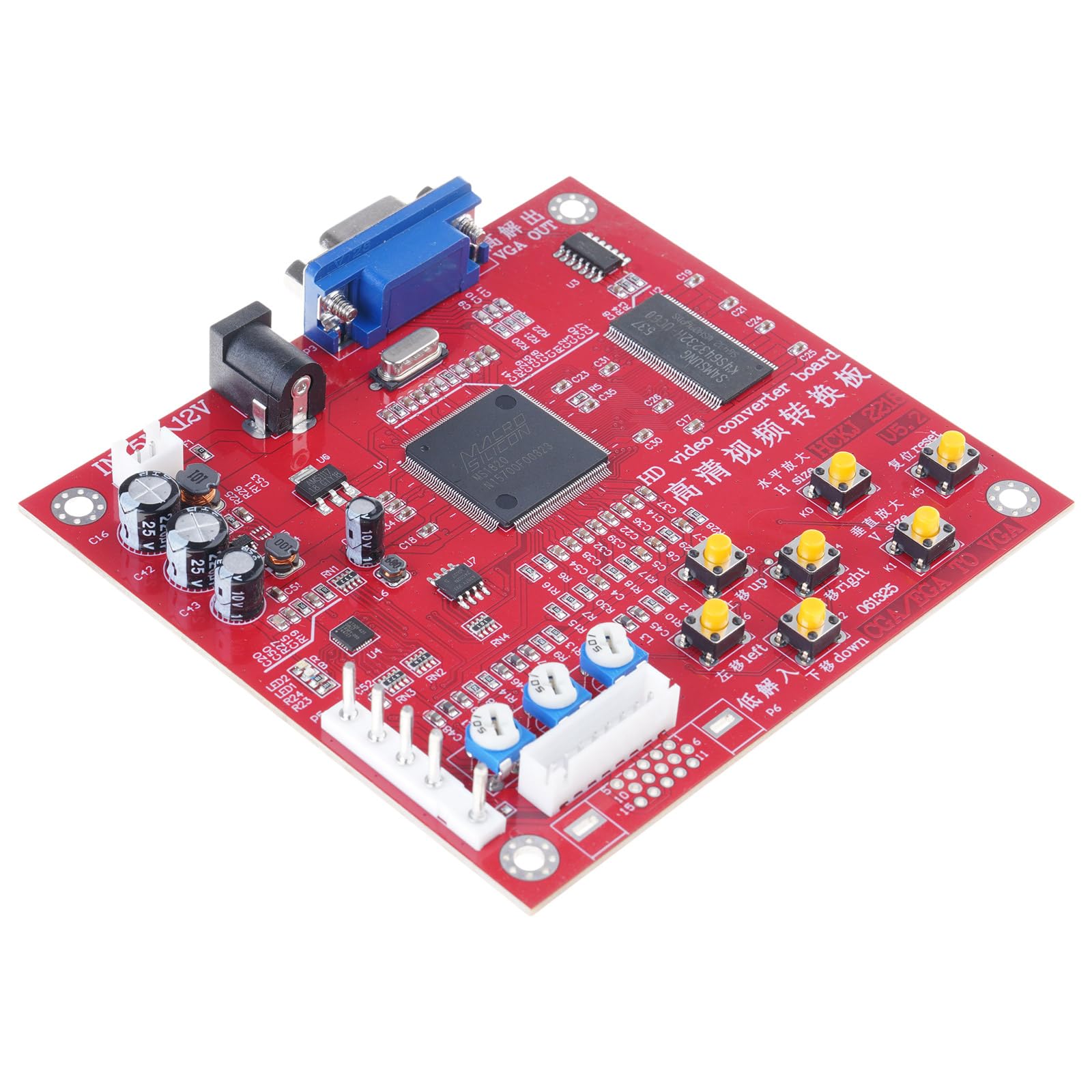Accessori da gioco Console Convertitore per videogiochi Scansione automatica Segnali di gioco Gioco RGBS/CGA a VGA Converter RGBS a VGA