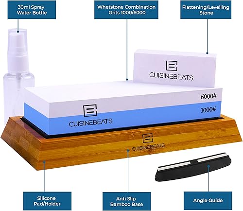 Miniatura 3 de Whetstone 10006000 - Juego de piedra afiladora de cuchillos de cocina 10006000 - Waterstone 10006000 - Piedra de agua - Piedra húmeda - Piedra de