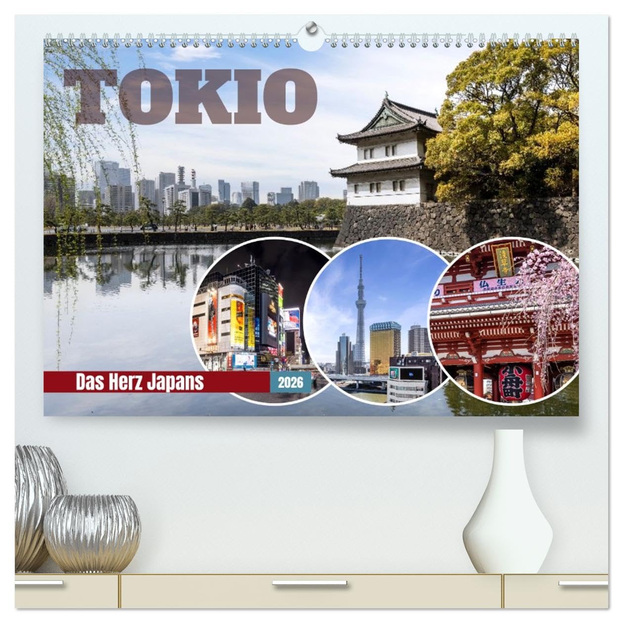 Tokio - Das Herz Japans (hochwertiger Premium Wandkalender 2026 DIN A2 quer), Kunstdruck in Hochglanz: Tradition im Puls der Großstadt (CALVENDO Orte)