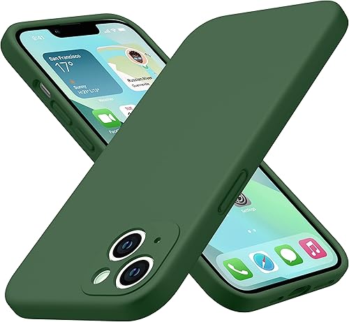 CellEver Funda de silicona duradera para iPhone 13 con material mejorado, protección de cámara de grado profesional, protección contra caídas de