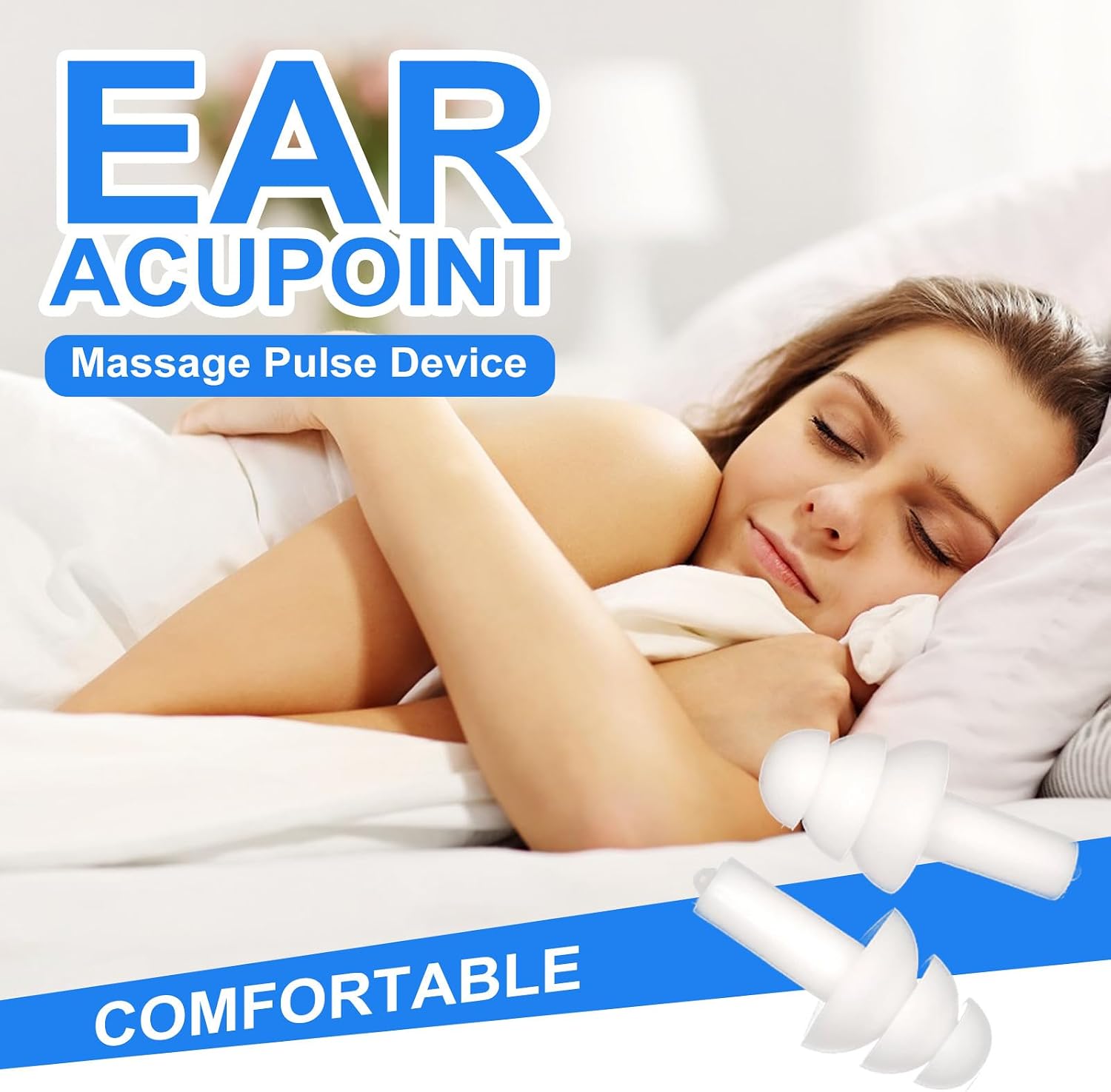 Ear Acupoint Massage Pulse Device Tinnitus Relief for Ringing Ears, Acupeace Tinnitus Relief Device, Tinnitus Ear Cuff Set Stop Ear Ringing (1 Pair)