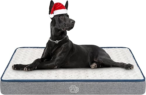 EMPSIGN Cama reversible fresca y cálida para perro, cama para mascotas, con funda lavable y extraíble, camas para jaula para perros, colchonetas