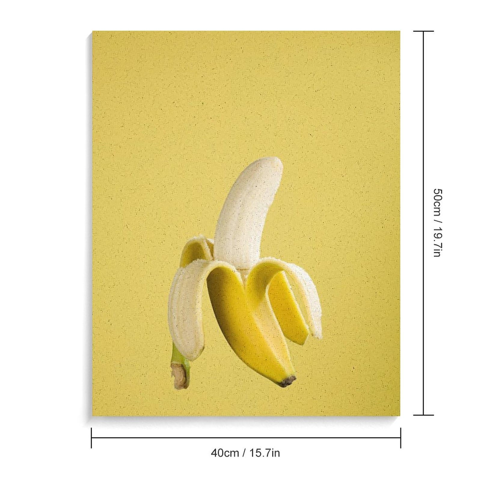 Amazon | 皮をむいたバナナ 数字油絵 ミニマリストの修正 宣伝する