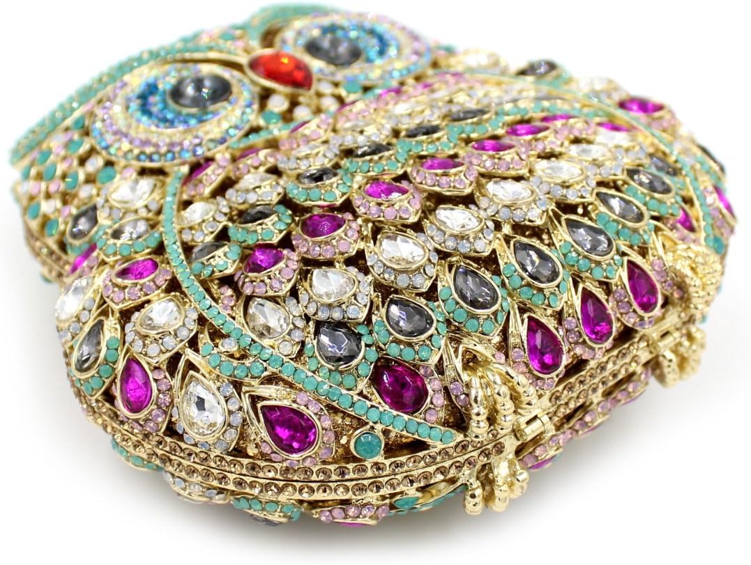 Women's Evening Handbags Luxury Rhinestone Owl Evening Clutches Bags Party Purse