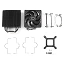Cooler Master Hyper 212 Black CPU Air Cooler - Aluminium Finish, 4 Compact Continuous Direct Contact Heat Pipes, SickleFlow 120 Edge Fan, LGA1700 & AM5 Brackets - Black gallery image