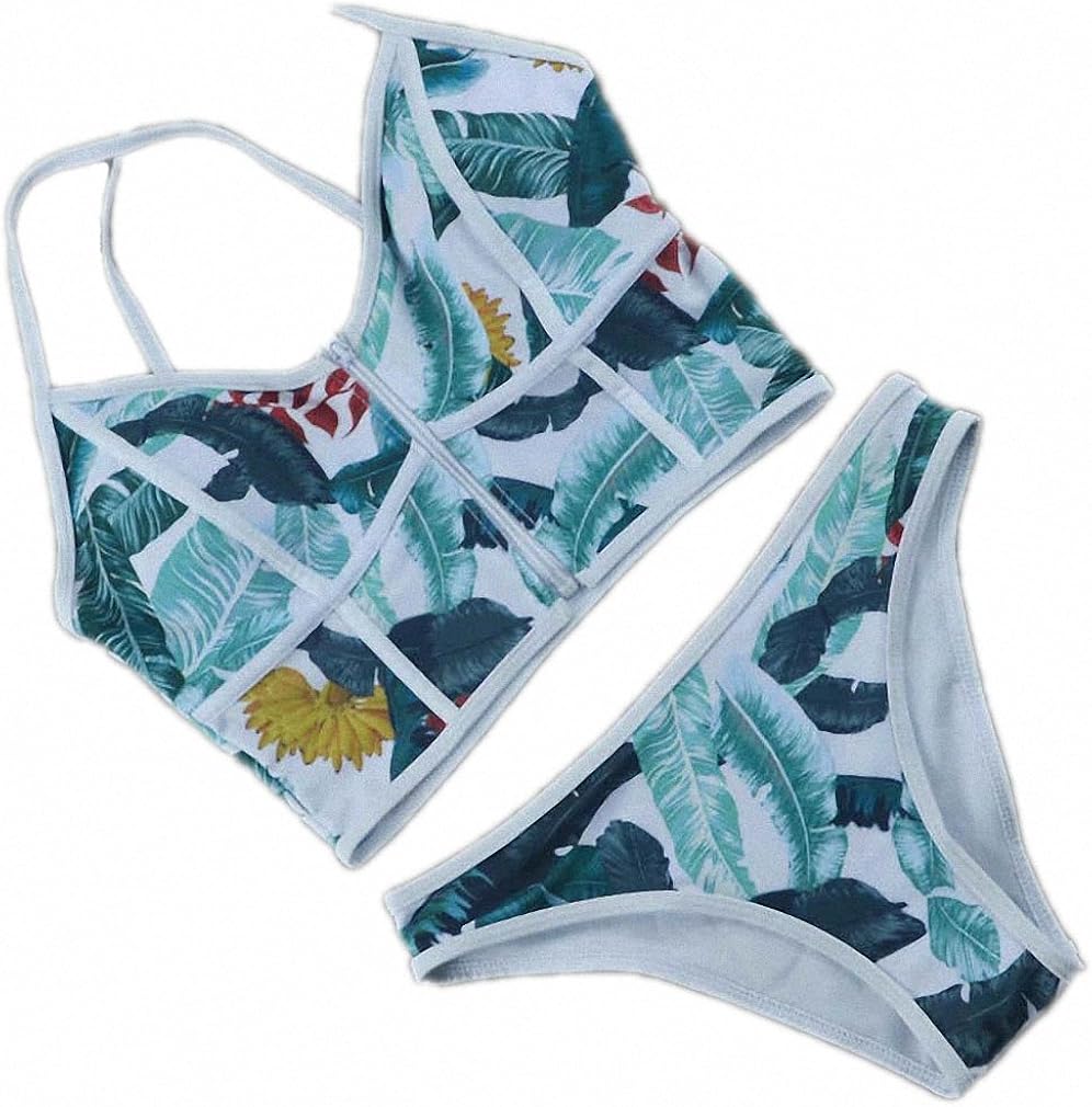 patchwork baby blue bikini set