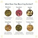 OH CHA - Green Tea Gift Box | Assorted Tea Gift Set with 6 Exquisite Flavors | Whole Green Tea Leaves | Festive Box, Teas Gift Hamper | Wedding Gift | Anniversary Gift | 6 Wellness Teas for everyday gallery image