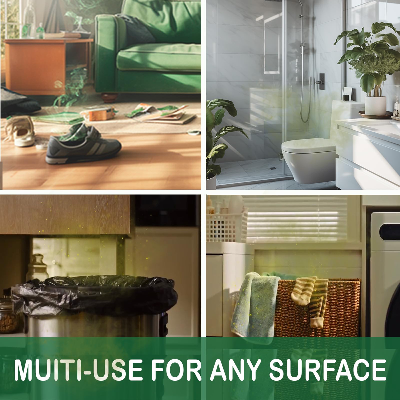 House of Zest FreshAir Home – Eliminate household odors, from trash, laundry, bathroom/diaper stink, and pet funk. Chemical Free, made with plant-based ingredients, with light citrus scent.2pk 32fl oz