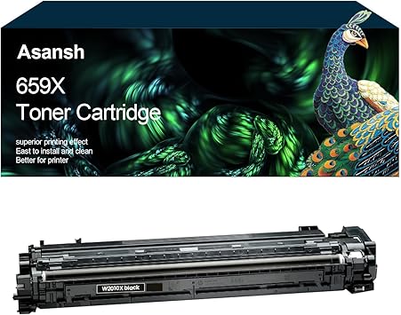 Remanufactured 1PK 659X W2010X Black High Yield Toner Cartridge Use with Enterprise MFP M856 M856dn M856x Flow MFP M776 M776z M776zs M776dn Printer