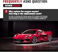 Vista 6 de Sensor de oxígeno aguas arriba y aguas abajo para Mazda 3 2006 2007 2008 2009 2.0L 2.3L, reemplazo del sensor de O2, 2 piezas