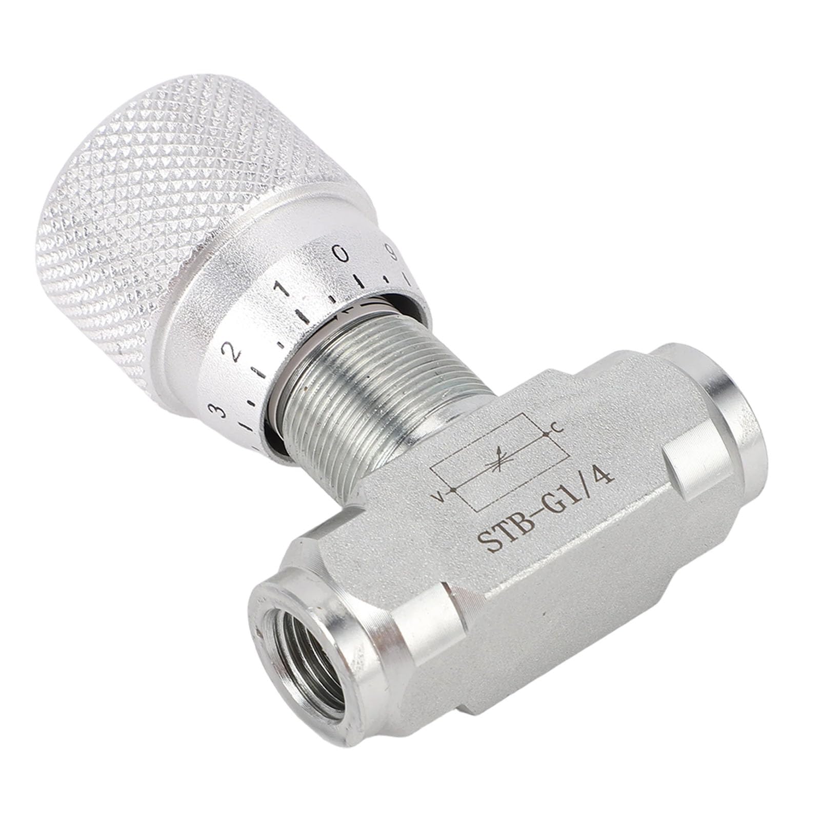 Ausla Válvula de Control Hidráulico G1/4, Acelerador Bidireccional de Acero