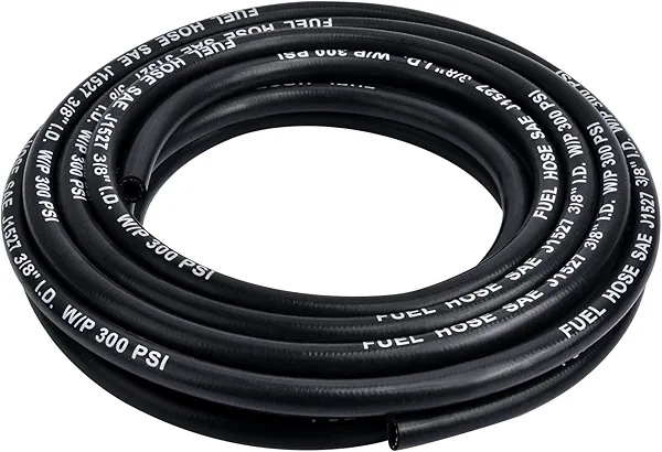 EVIL ENERGY 3/8 Marine Fuel Line Hose Type A1-15 Rubber 25FT SAE J1527