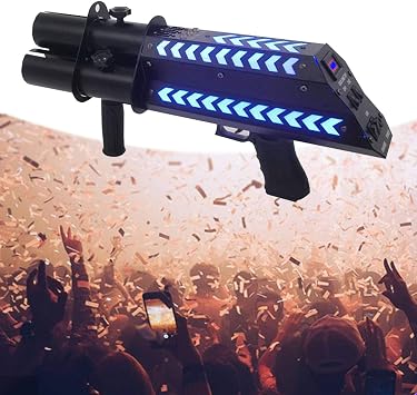 RayGenius Confetti Launcher,Electric Confetti,Confetti Spray Gun,Fog Machine,Effect Machine,Confetti with Wireless Remote Control for Halloween,Christmas