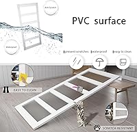Vista 2 de BARNSMITH Puerta de granero de vidrio de 32 x 84 pulgadas con herrajes para puerta corrediza de níquel cepillado de 5.5 pies incluidos y asa